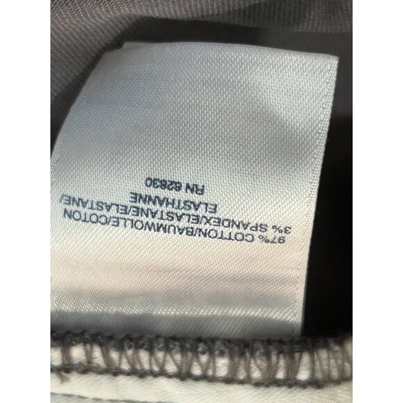 Lands End Mid Rise Straight Leg Chino Gray Versatile Everyday Comfort Women - Picture 7 of 8